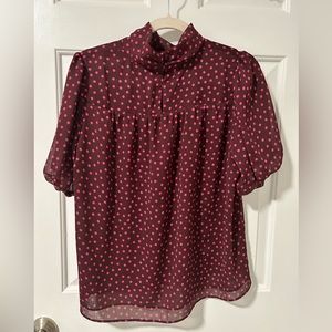 Ann Taylor Polka Dot Shirt